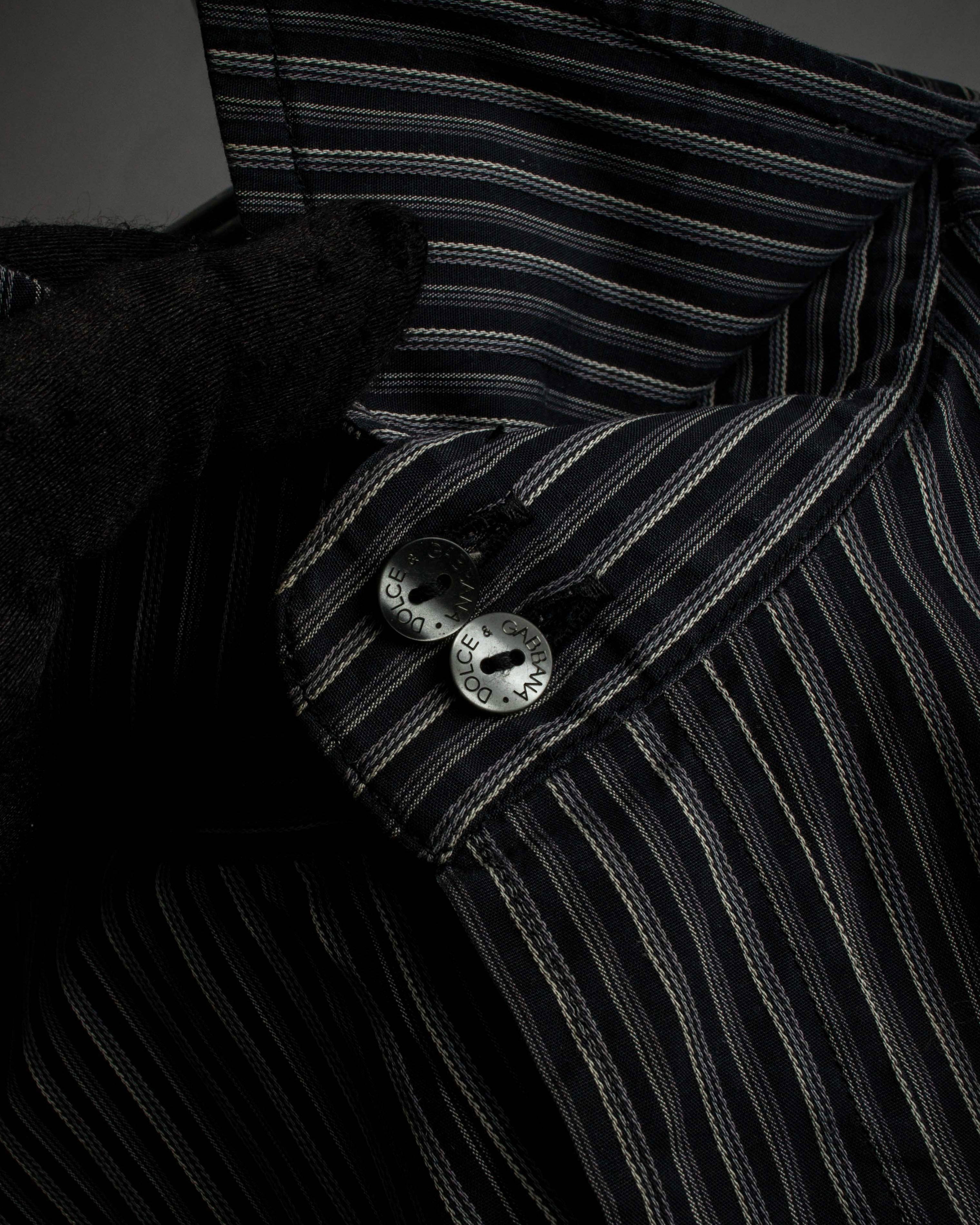 "Dolce & Gabbana" Pinstripe slim shape shirt
