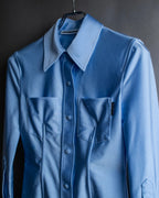 "ALEXANDER WANG" Three-dimensional cut design light blue shirt