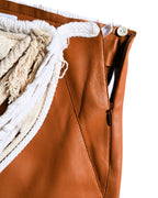 LOEWE by Jonathan Anderson/ Lamb Leather Rope Trim Mini Skirt