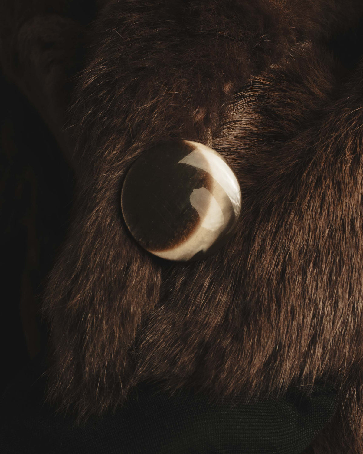 "ROBERTO VALENTINO" Reversible brown fur coat