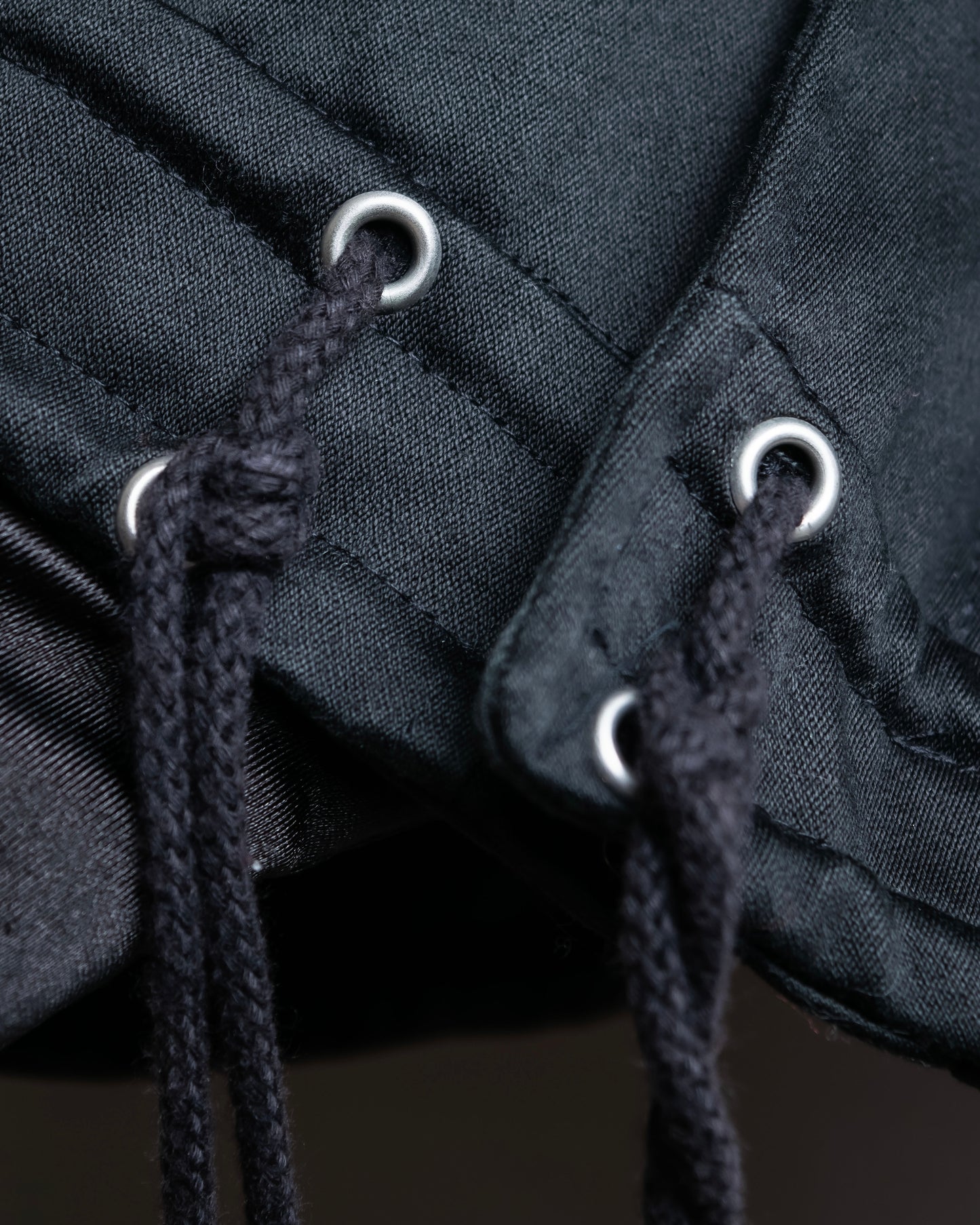 "BALENCIAGA" Glossy cotton military detail belted coat