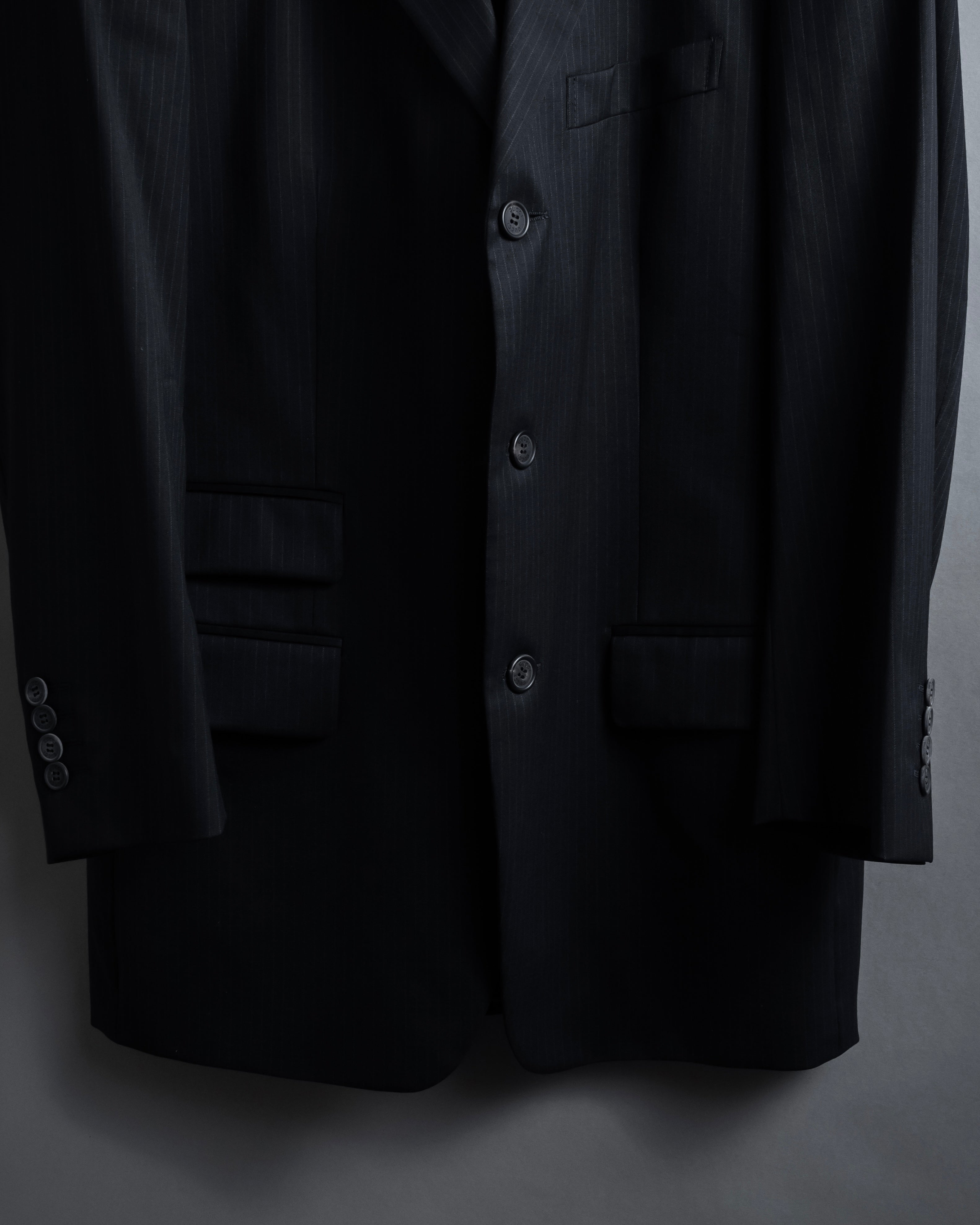 "GUCCI" 90's Elegant suiting pinstripe set up