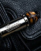 "GUCCI" Bamboo design combination chain shoulder leather bag