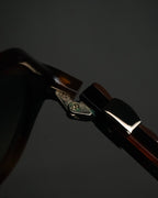 “Salvatore Ferragamo” 2010’s Havana acetate oversized sunglasses