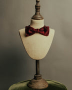 “Christian Dior” Late 80’s-90’s monsieur burgundy satin bow tie