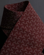 "GIORGIO ARMANI" Wave pattern silk necktie