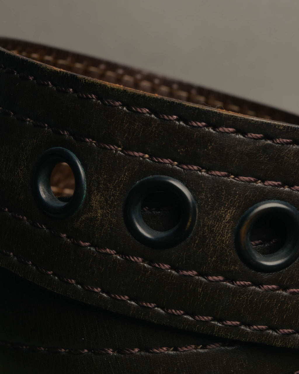 “Yves Saint Laurent” 00’s Wide eyelet leather belt