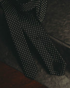 "Dolce & Gabbana" 10's-20's Slim polka dot silk necktie