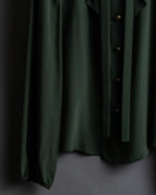 "GUCCI" Tab design bowtie blouse