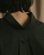“BALENCIAGA” Button-down collar relaxed shirt