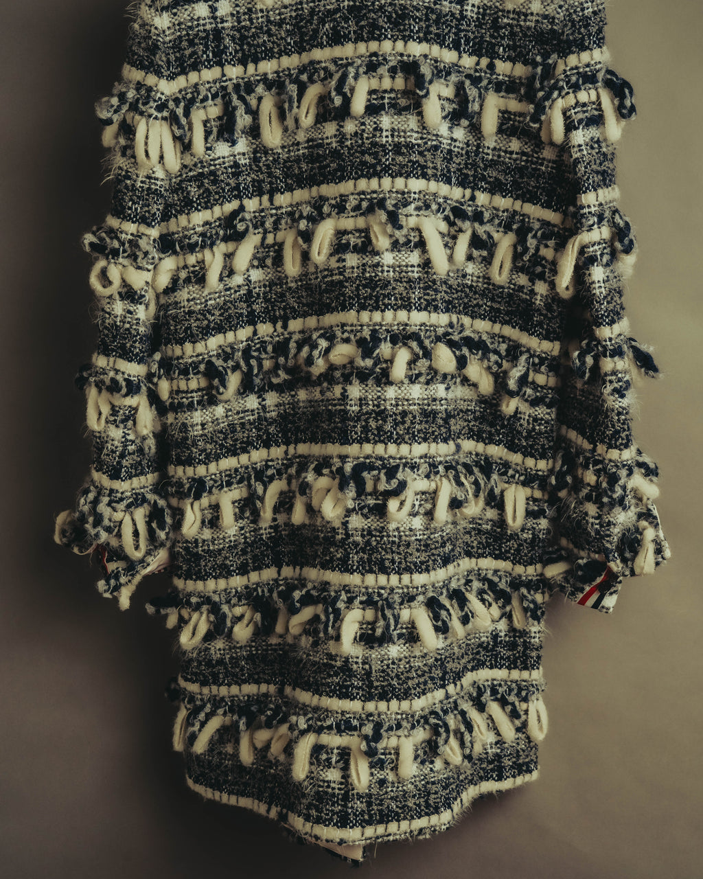 "THOM BROWNE" 2010's-20's Textured double breasted boucle coat