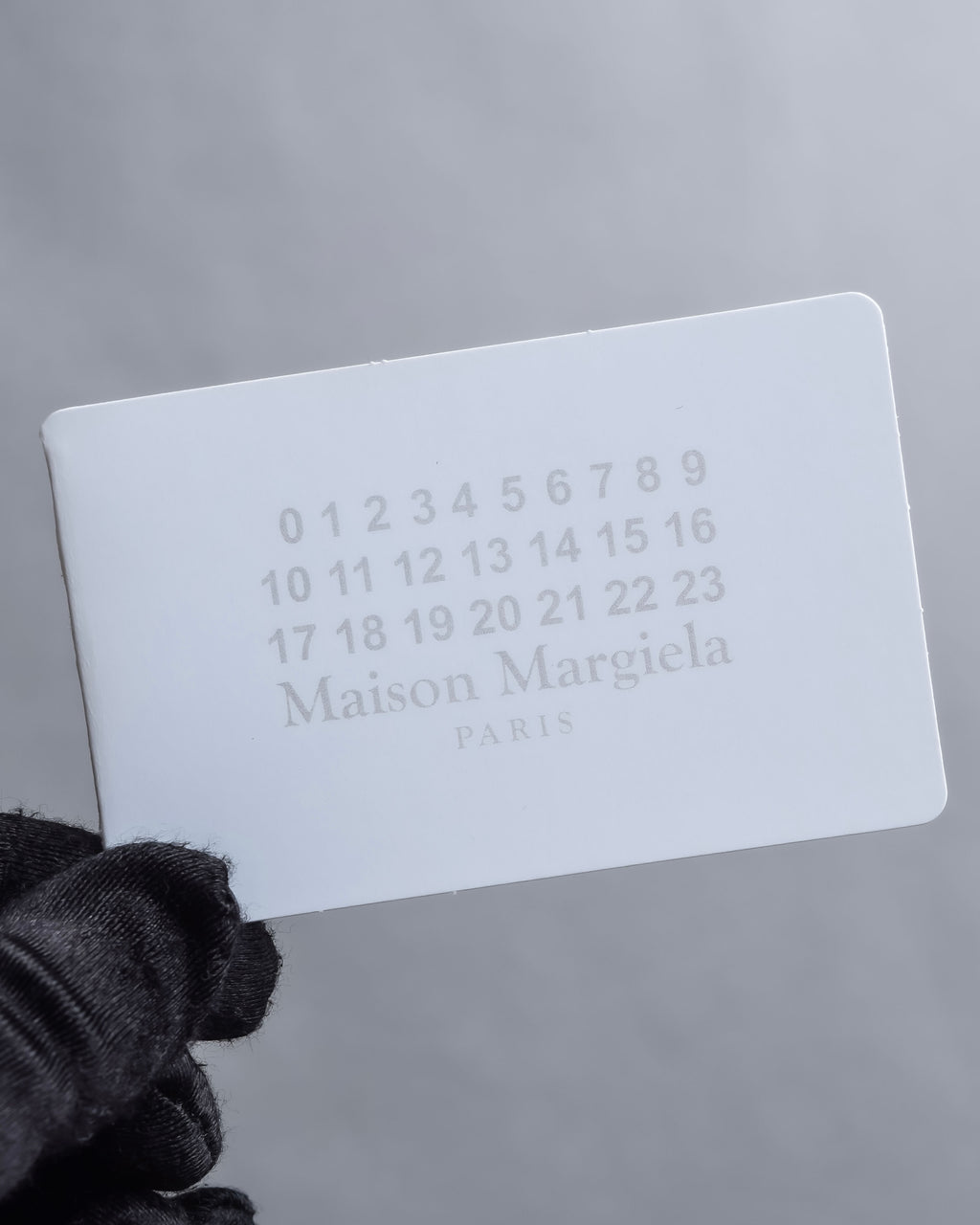 "MAISON MARGIELA" Grained leather envelope compact wallet