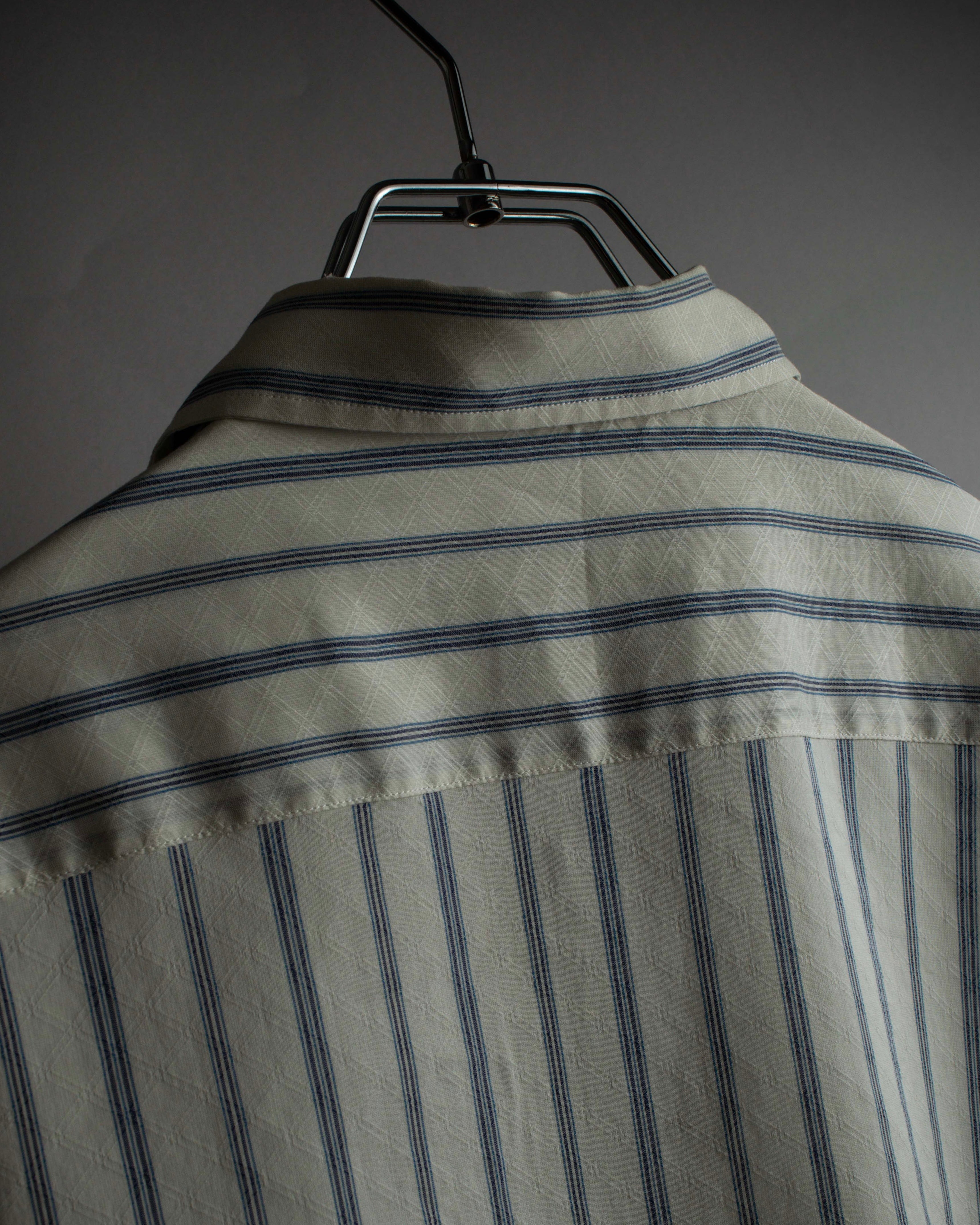 "GUCCI" Diamond jacquard striped shirt