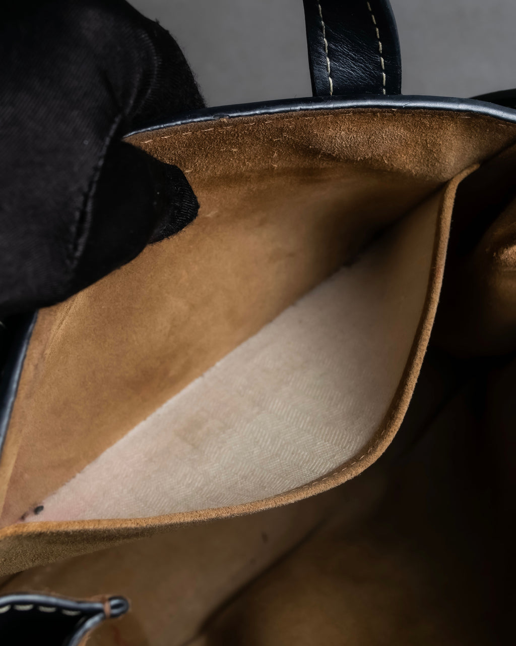 "LOEWE" Gate top handle 2way leather bag