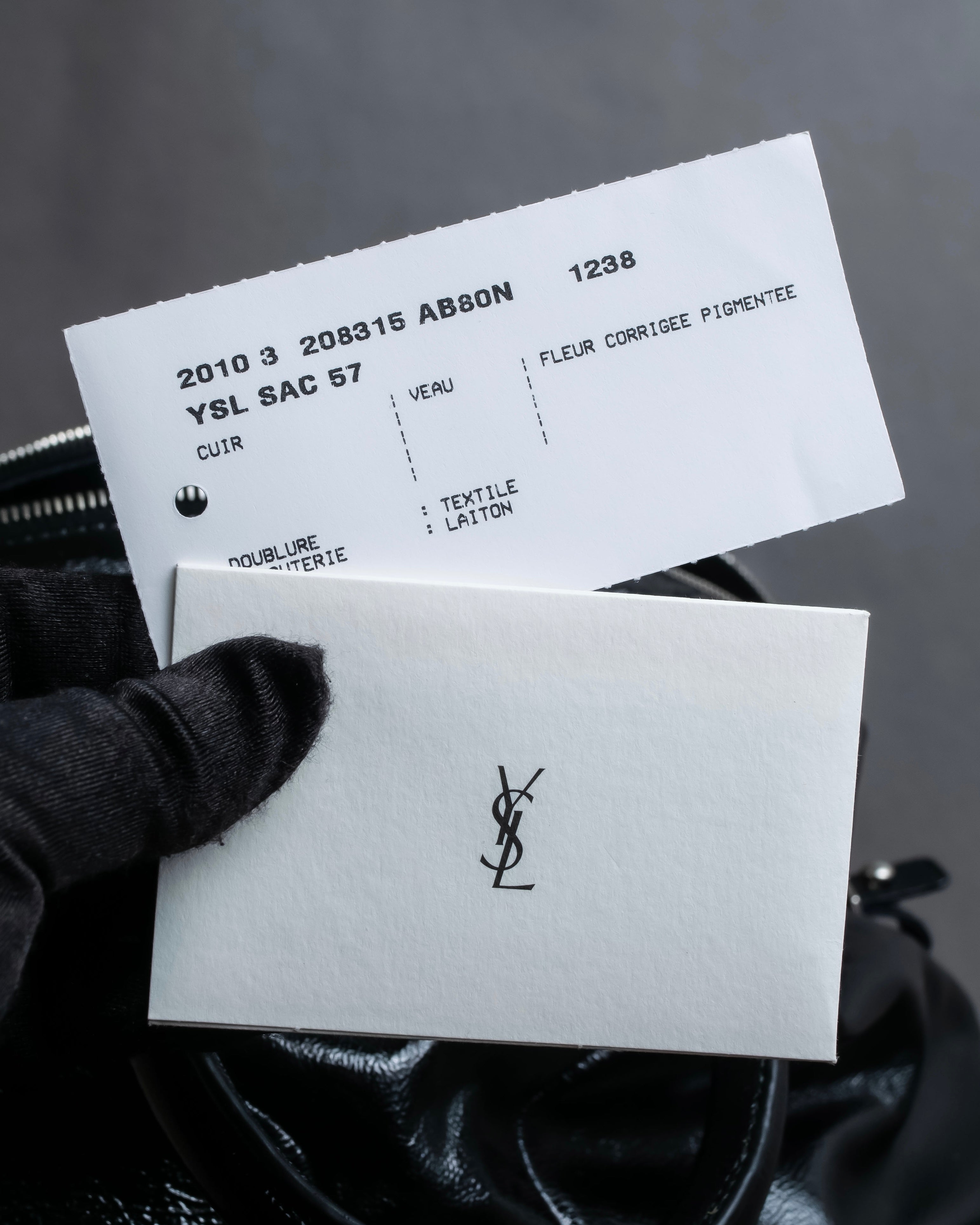 "YVES SAINT LAURENT" Glossy leather easy boston bag