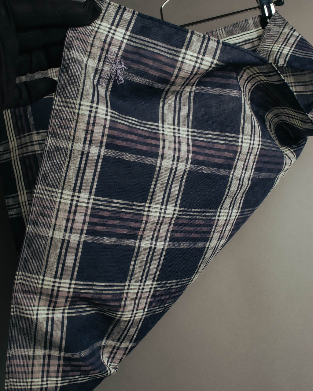 “CELINE” 90’s-00’s Plaid logo scarf