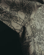 "Hermès" 70's-80's Scarf print shirt