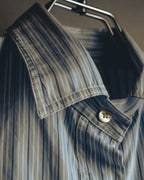 -SPECIAL- "Maison Margiela" 20AW Conceptual double button striped shirt