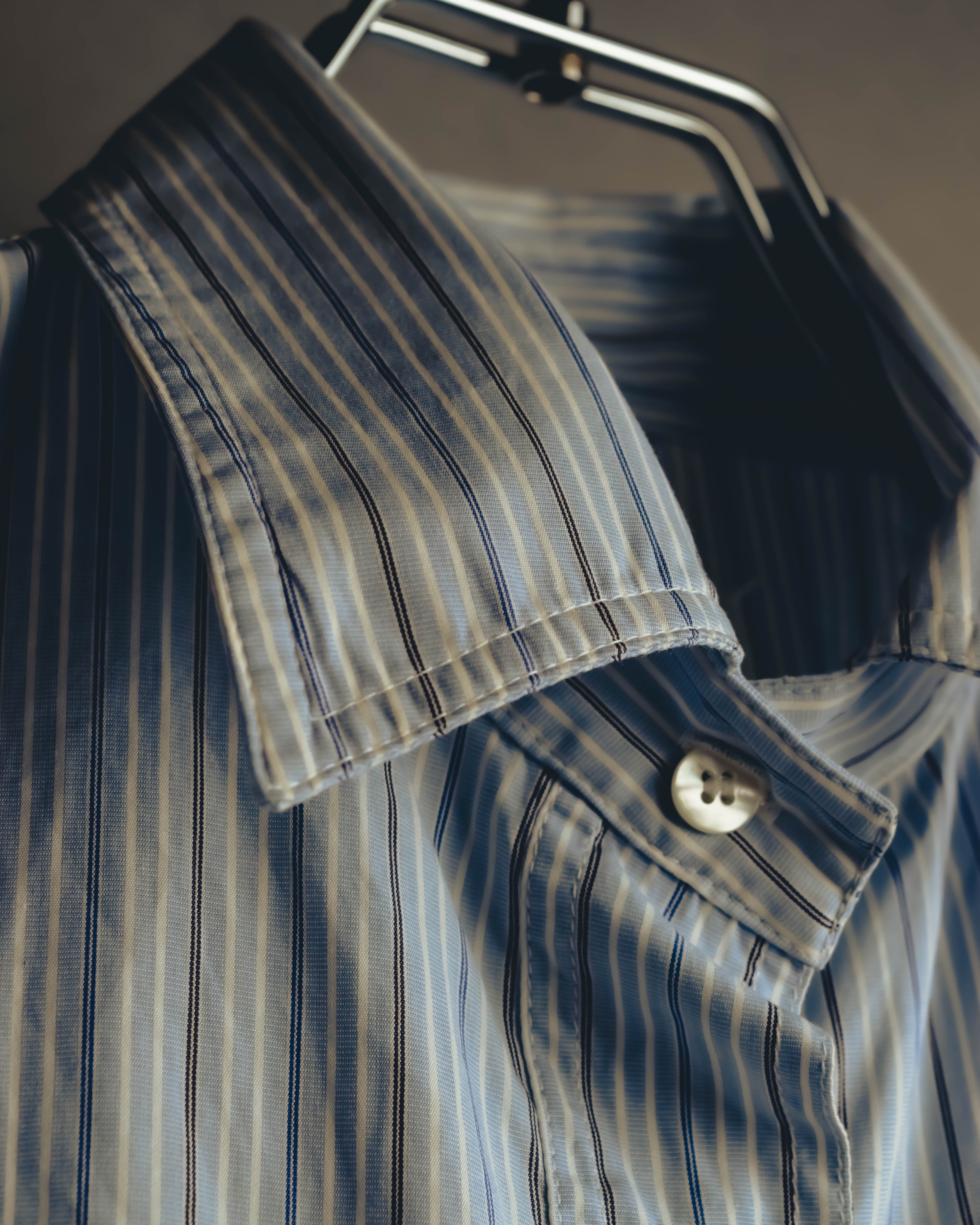 -SPECIAL- "Maison Margiela" 20AW Conceptual double button striped shirt