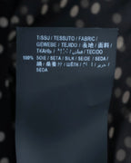 "Saint Laurent Paris 2020"
Ribbon detail polka dot pattern sheer shirt
