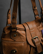 “MARCO BUGGIANI” 2004-2009 Soft leather multi pocket shoulder bag