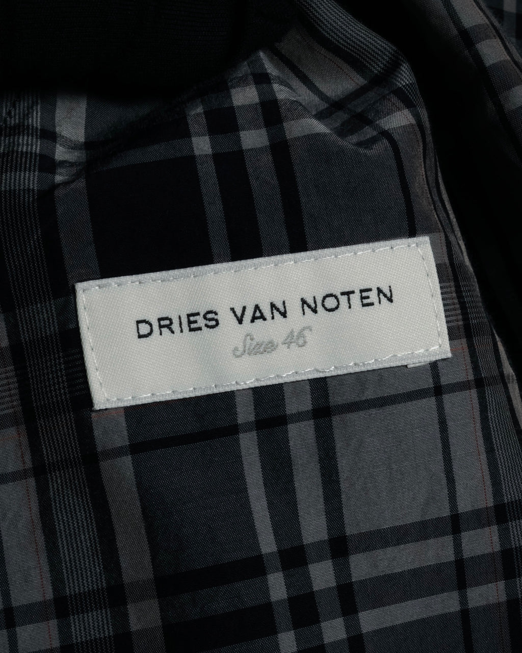 "DRIES VAN NOTEN" 2012-2018 lightweight madras check tailored jacket