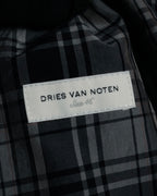 "DRIES VAN NOTEN" 2012-2018 lightweight madras check tailored jacket