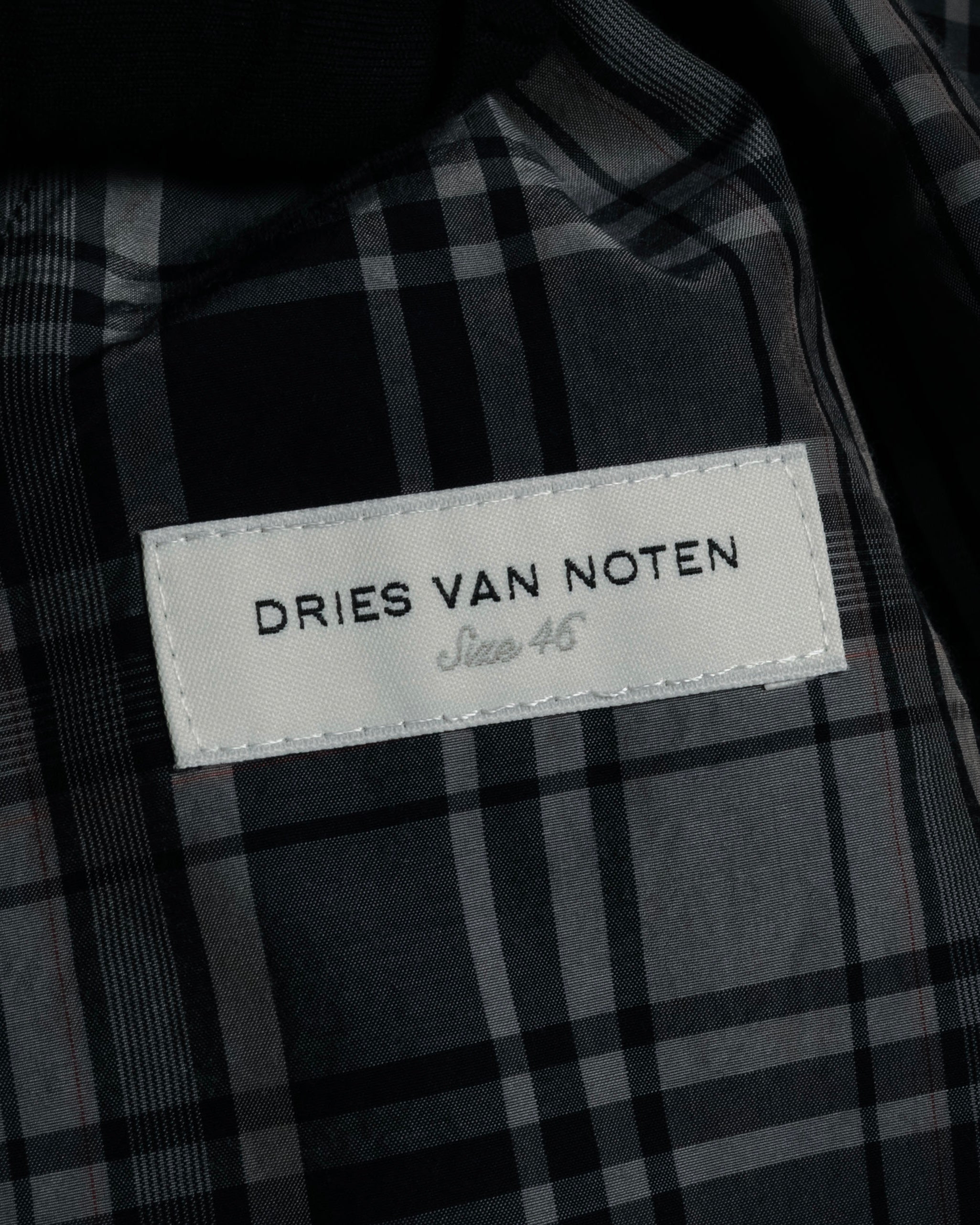 "DRIES VAN NOTEN" 2012-2018 lightweight madras check tailored jacket