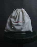 "Salvatore Ferragamo" 2000’s gathered metallic leather ball-link shoulder bag