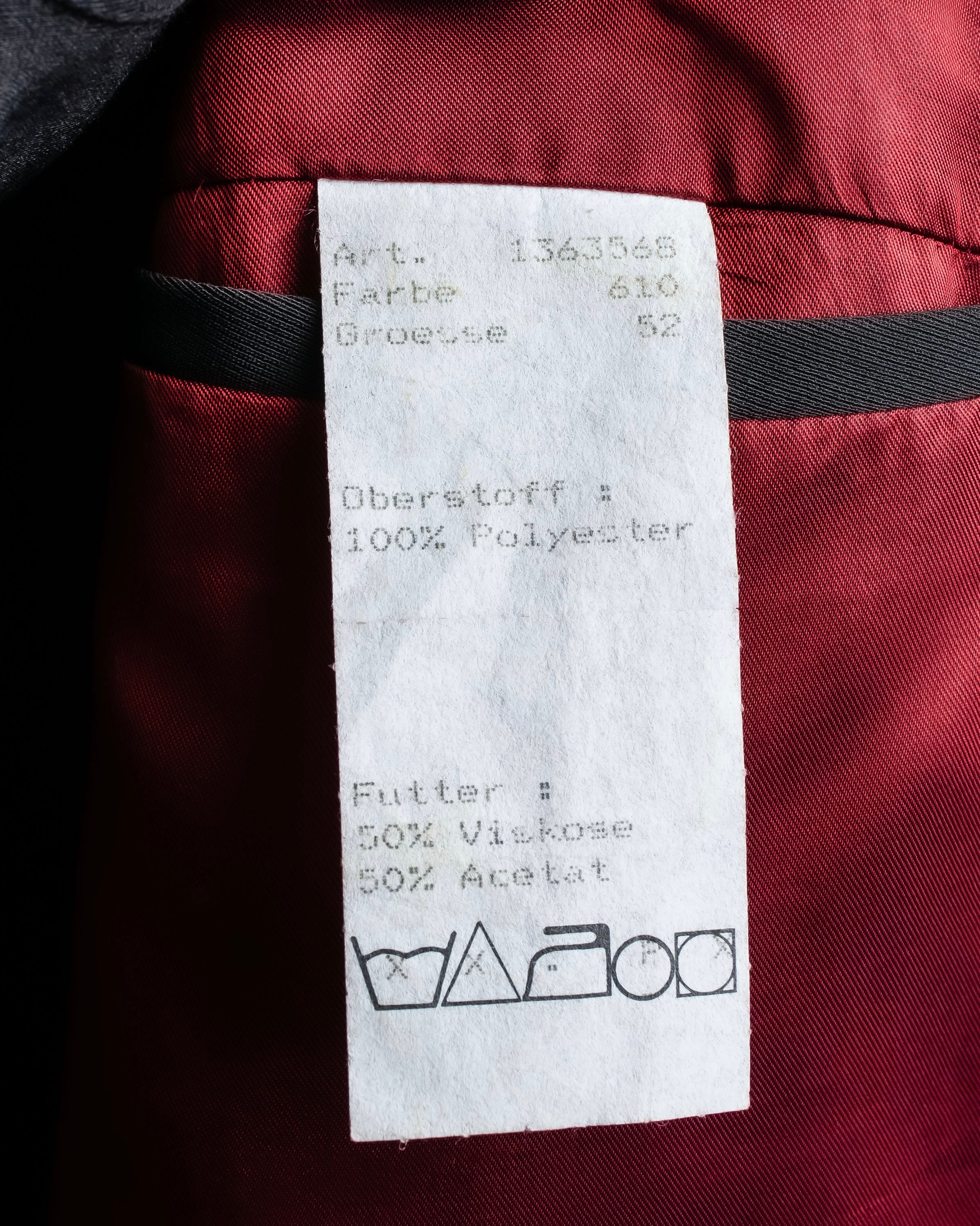 "TOSSARI" Shiny hidden zipper design tailored jacket