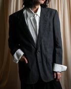 "COMME des GARCONS HOMME" 03SS fine all-over pattern cotton tailored jacket