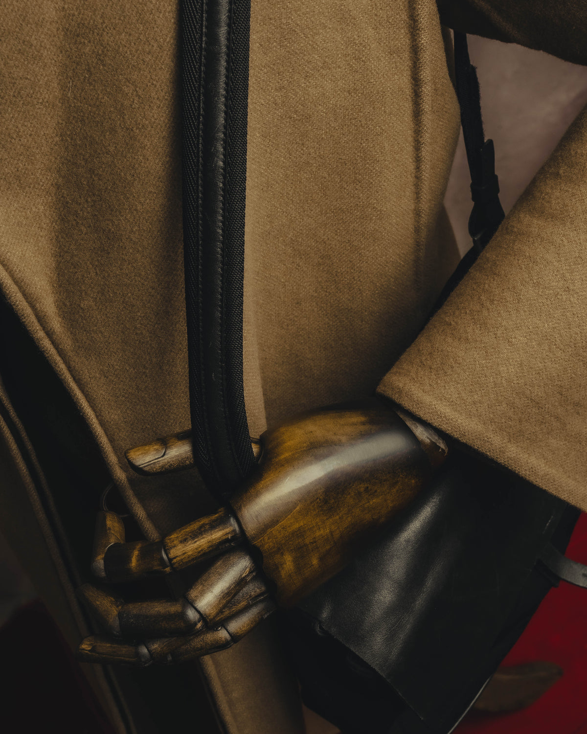 “PRADA” 90’s-00’s Nylon and leather flap messenger bag