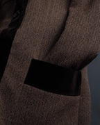 "FENDI" Velvet switching design herringbone set up