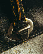 "Miu Miu" 90's-00's Cracked leather tote handbag