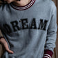 "Ｎ21 NUMERO VENTUNO" DREAM rhinestone design box silhouette
sweatshirt