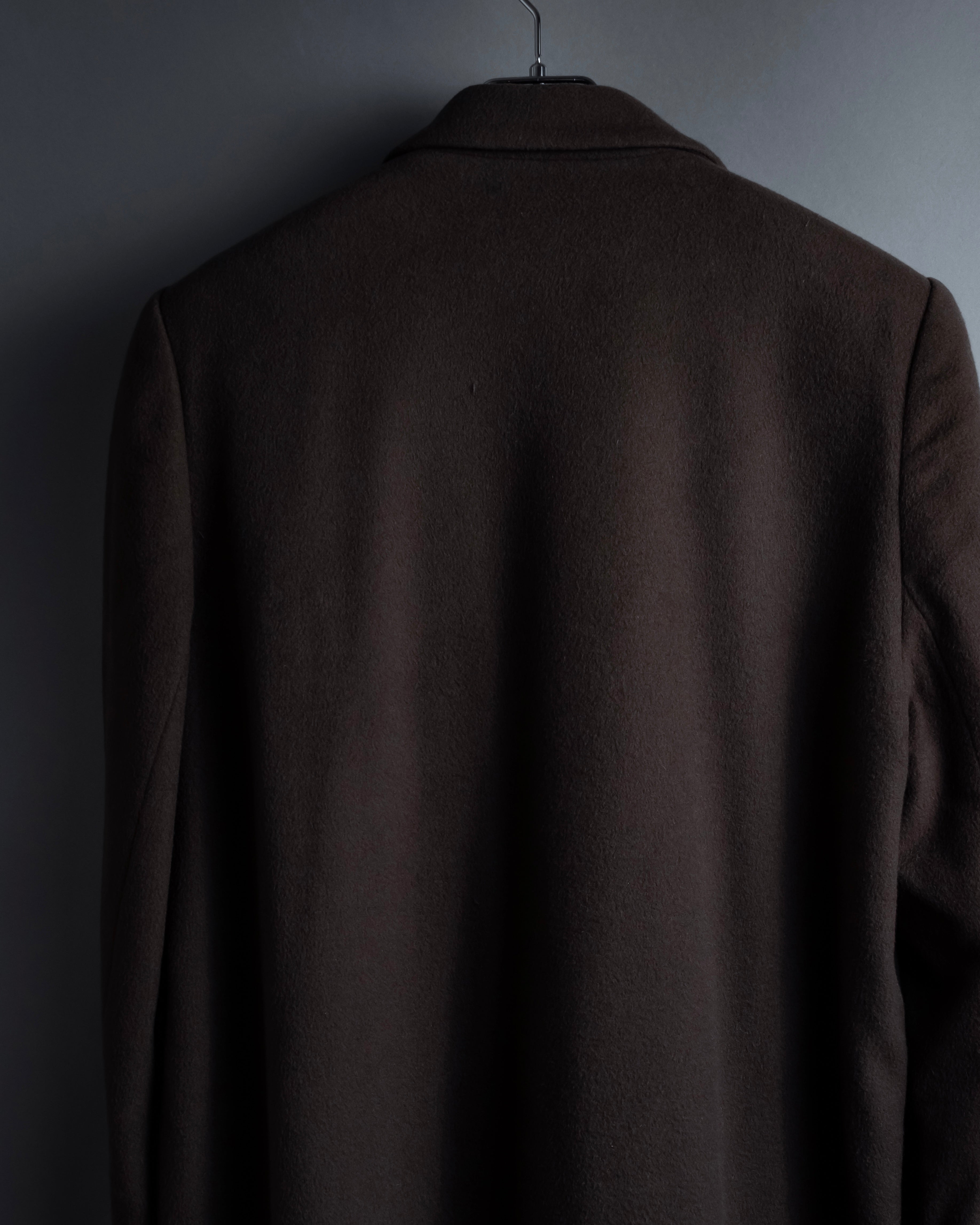 "Vintage 100% pure cashmere long chester coat"