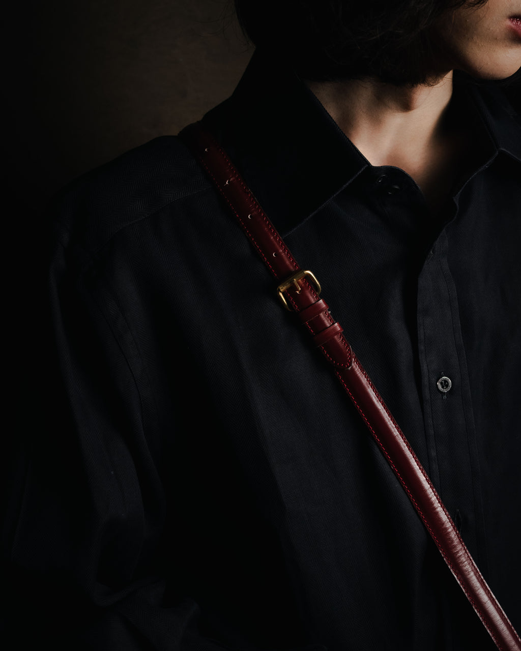 "CELINE" 2019-22 Heritage turn-lock box calf shoulder bag