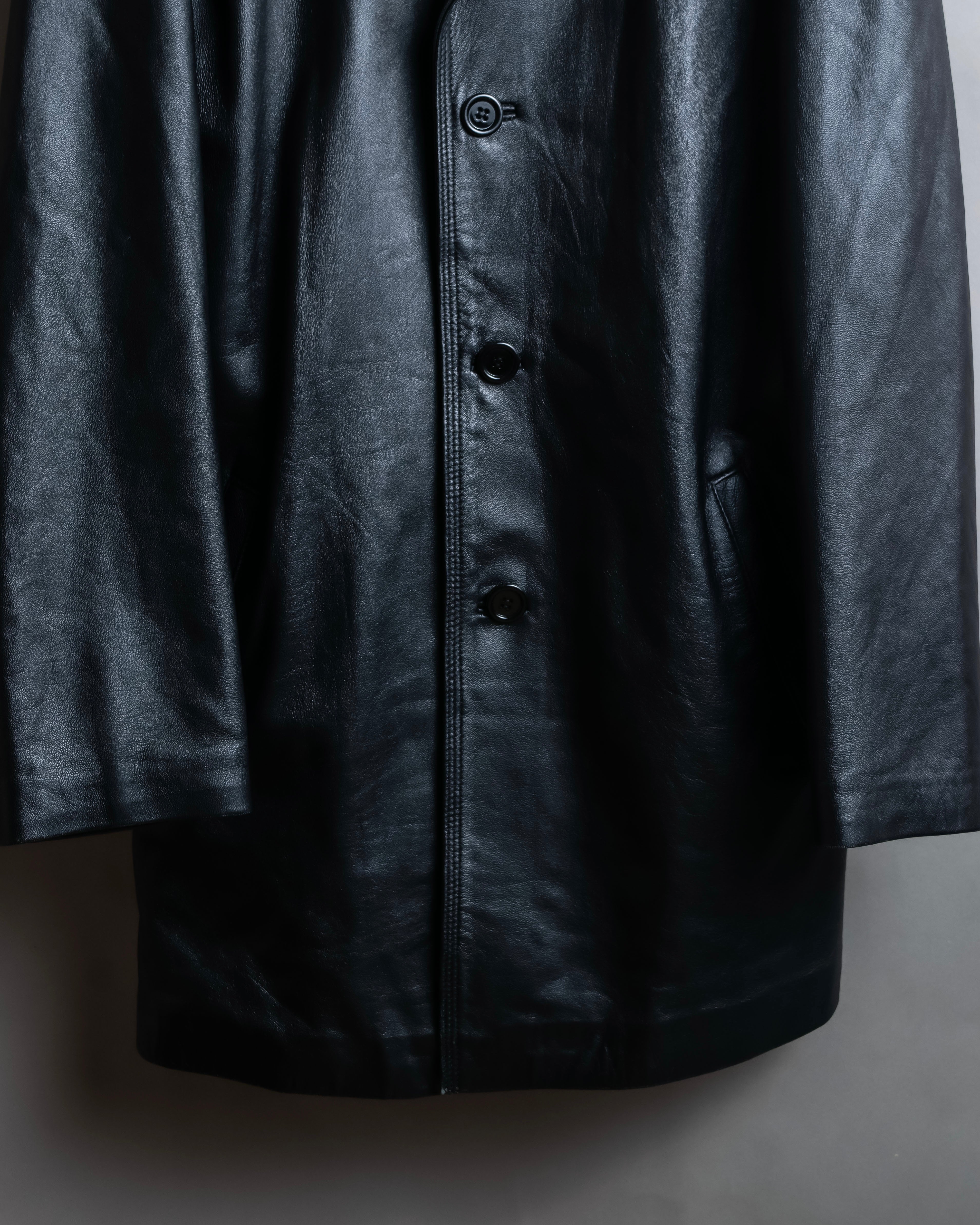 "GIANNI VERSACE COUTURE" Sheep skin oversized triangle color jacket