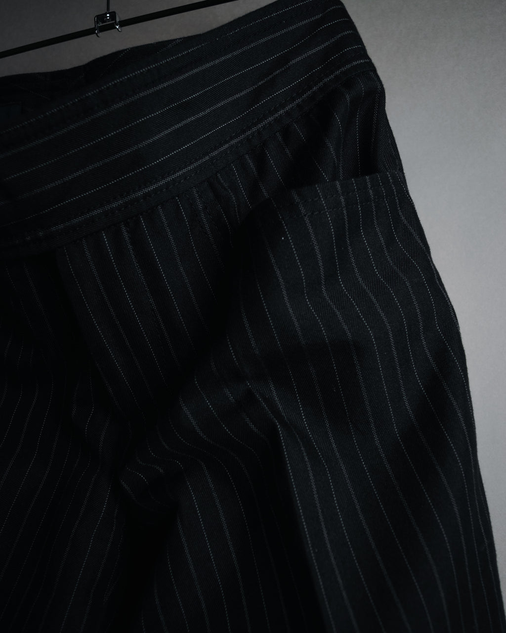 "GUCCI" 90’s-00’s signature hardware pinstripe wool slacks
