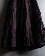 "Vintage glitter blend fabric washer flare skirt"