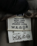 "HERMES" Margiela period silk wide straight slacks