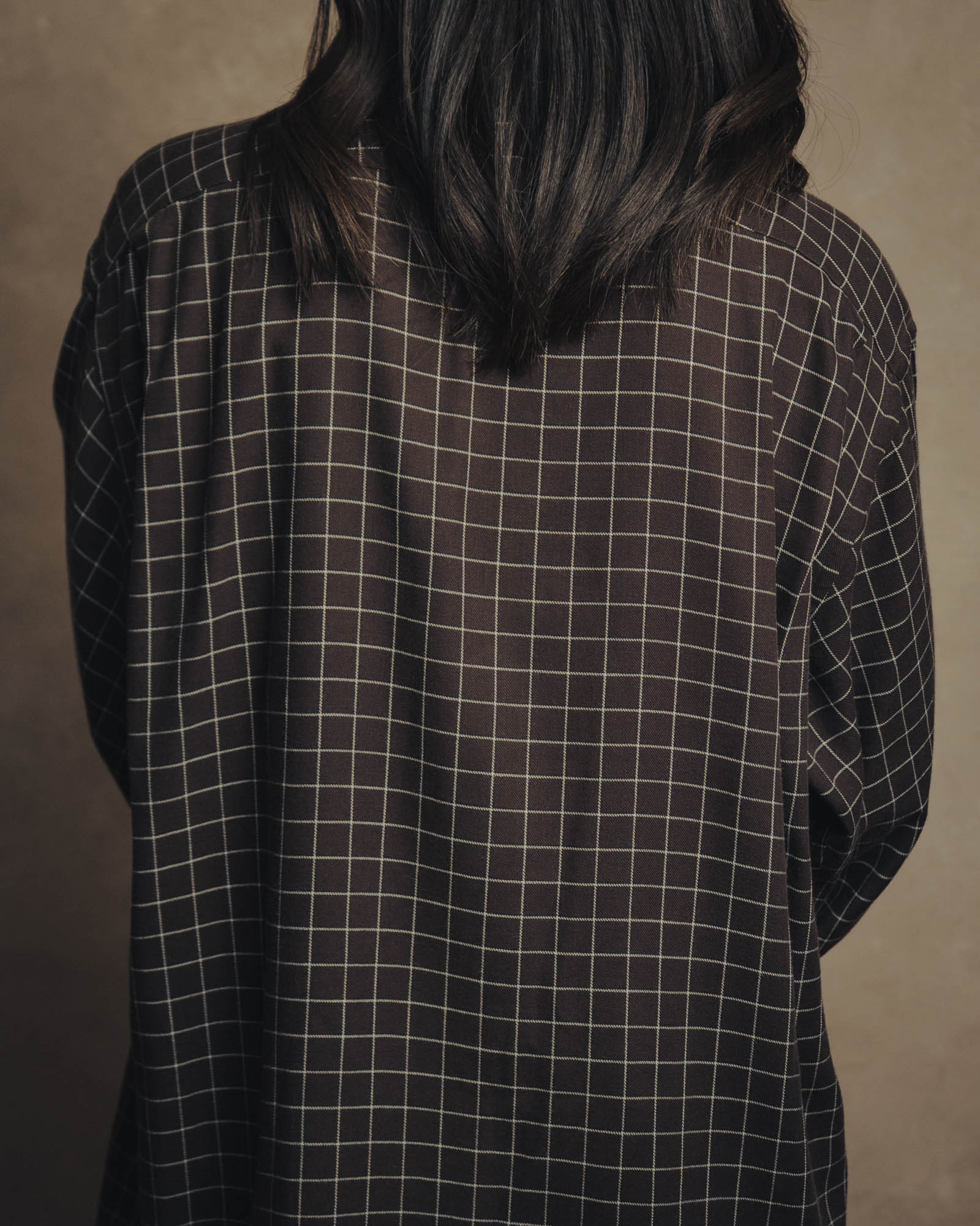 -SPECIAL- “HERMES” 90’s-00’s Windowpane checked sellier button shirt
