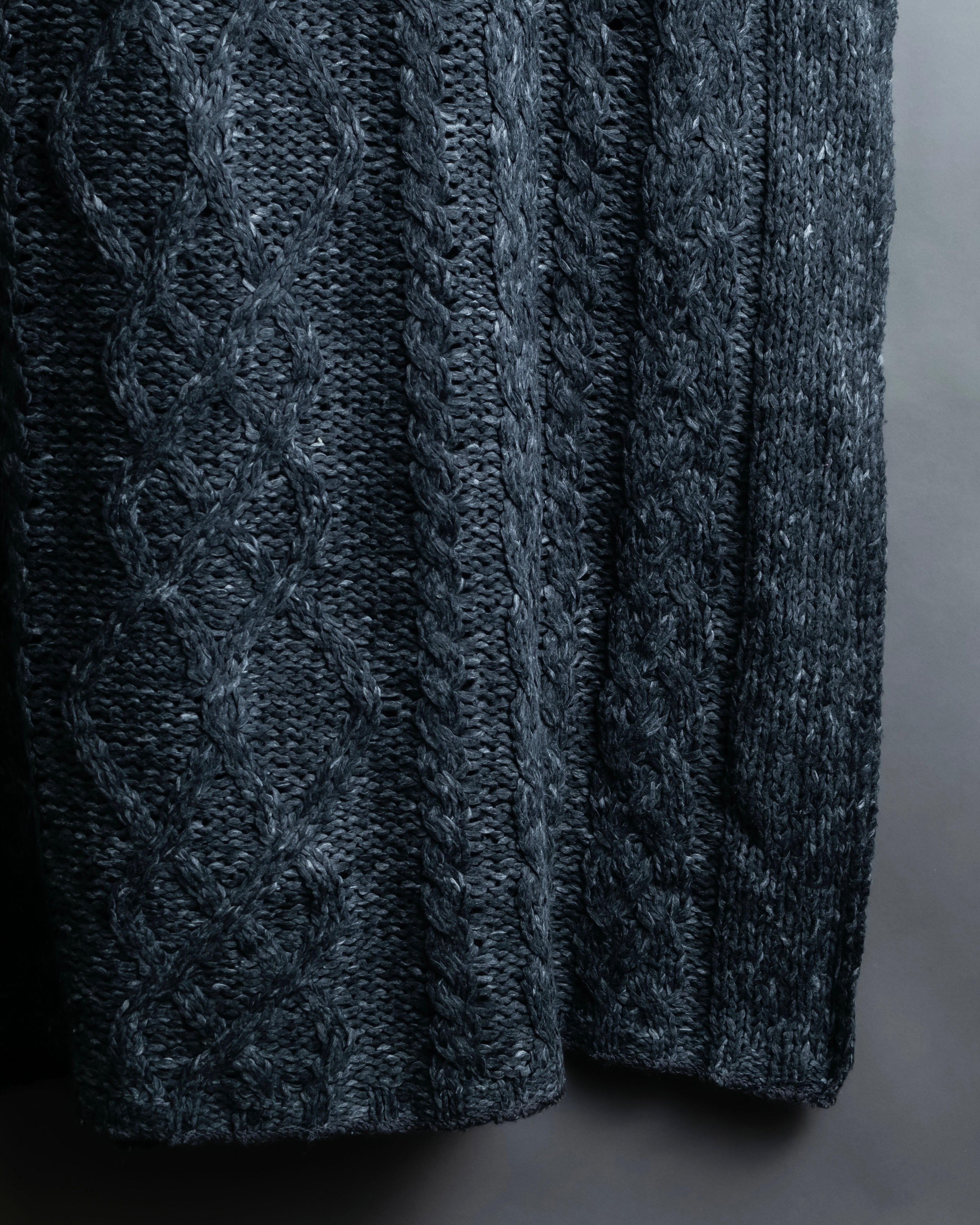 "MM6 MAISON MARGIELA" Cabled melange sleeveless knit