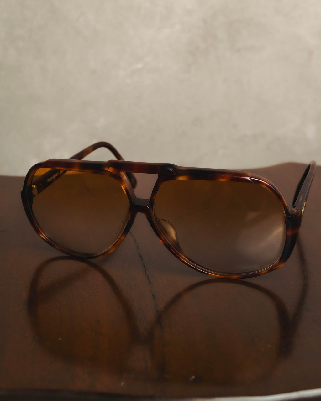 "Yves Saint Laurent" 70's-80's Oversized aviator sunglasses