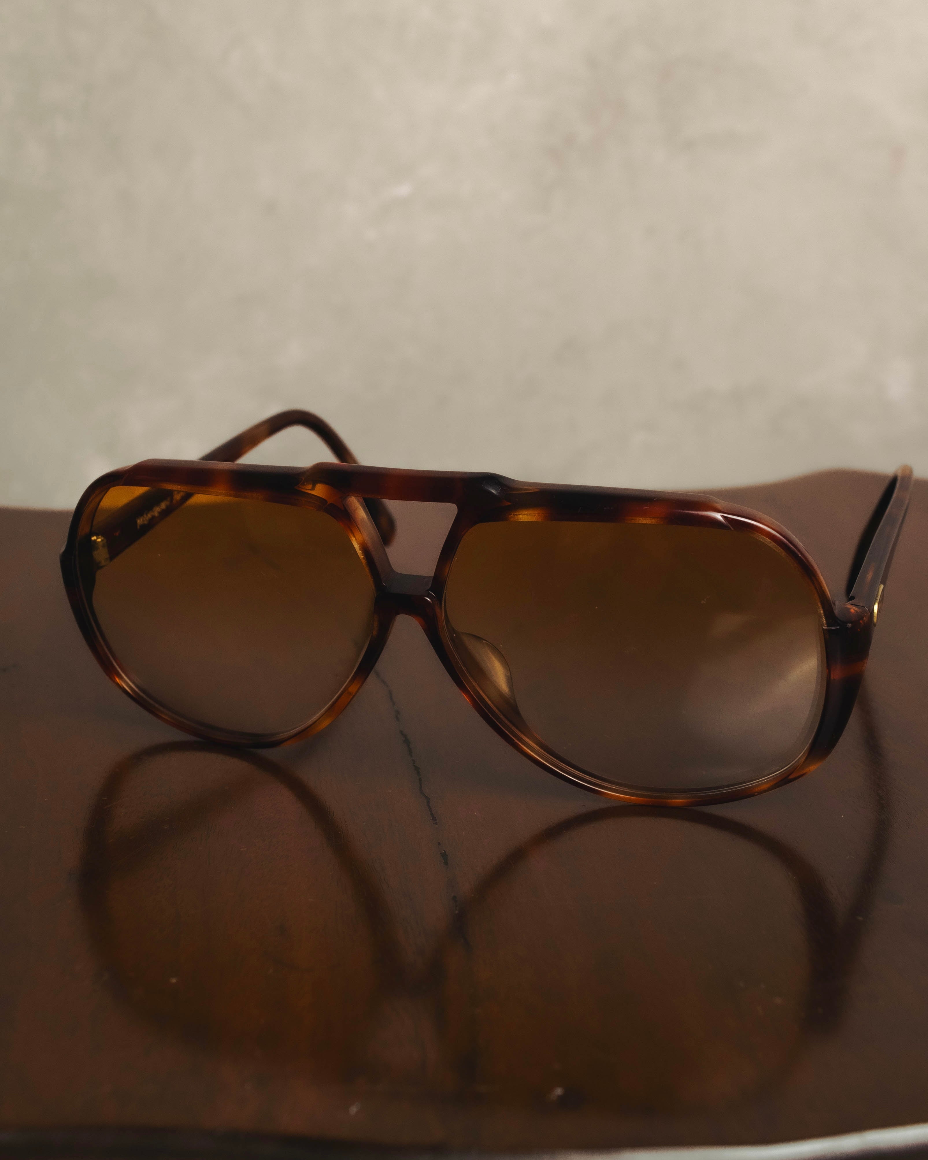 "Yves Saint Laurent" 70's-80's Oversized aviator sunglasses