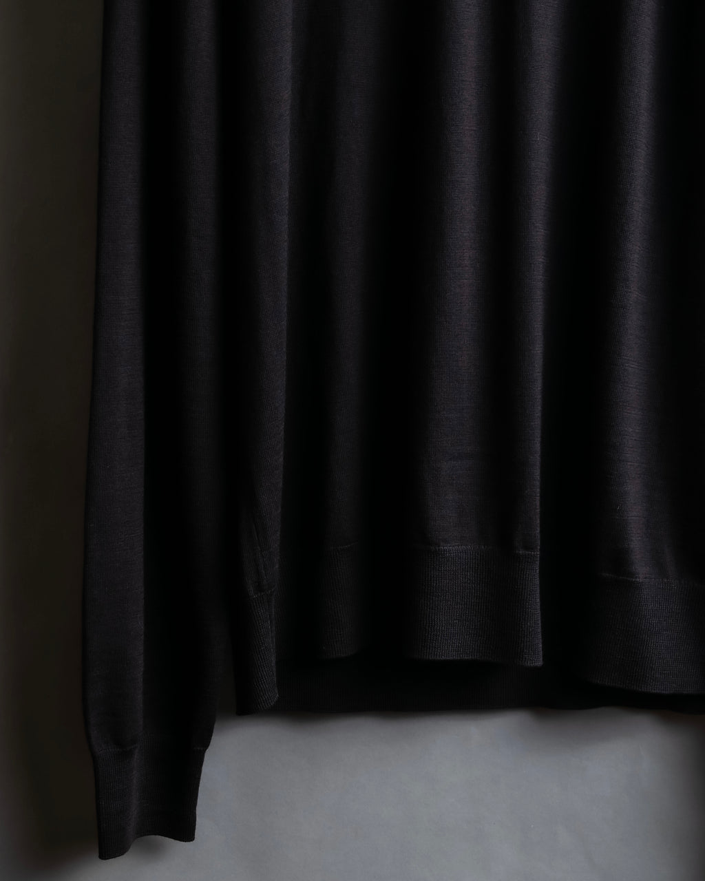 "BOTTEGA VENETA" High quality wool charcoal brown knit