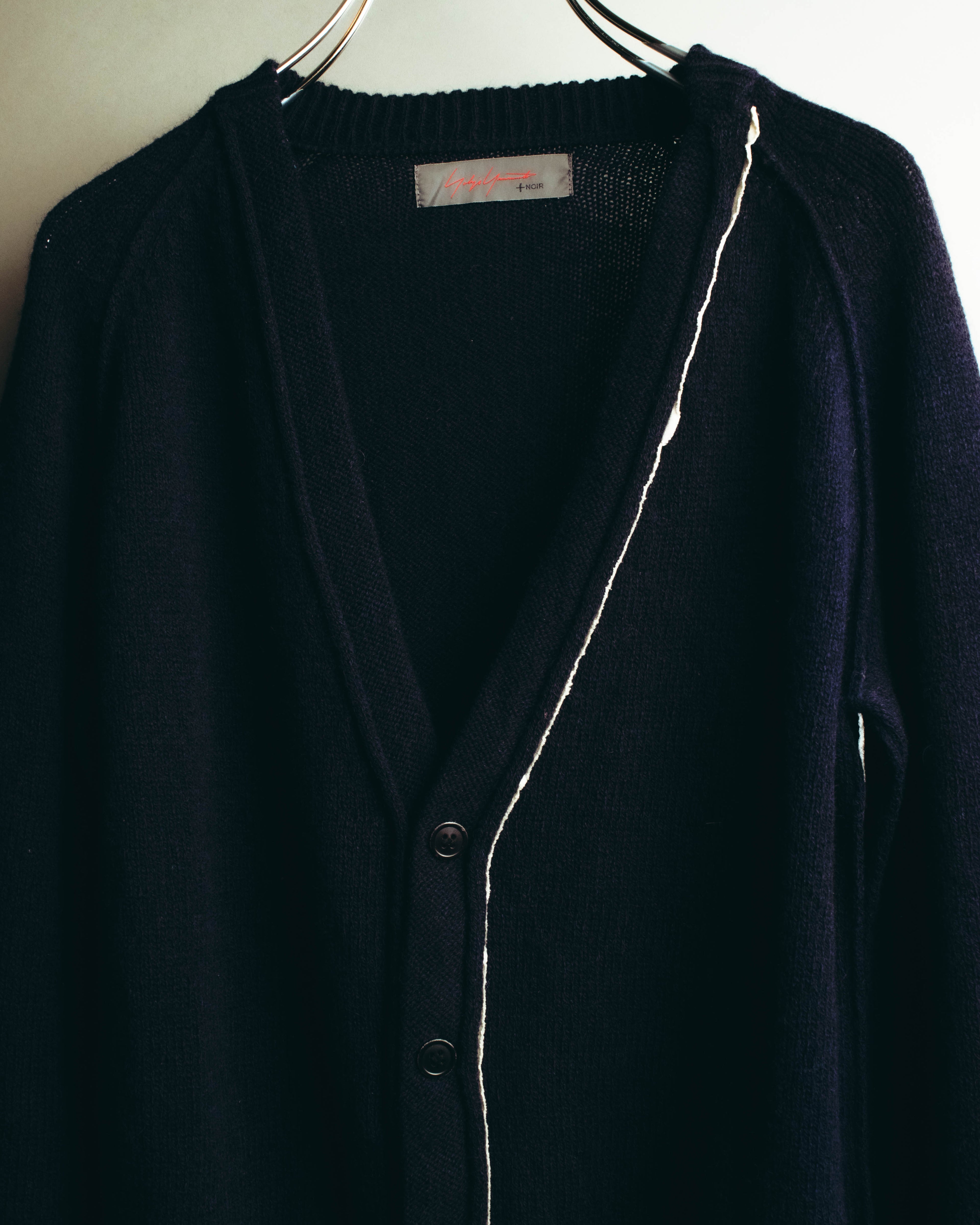 "Yohji Yamamoto +NOIR" 00's-10's Soft alpaca wool knit cardigan