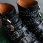 "GIVENCHY" Belt and stud design leather boots