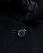 "Vintage raglan sleeve 100% cashmere stand-collar coat"