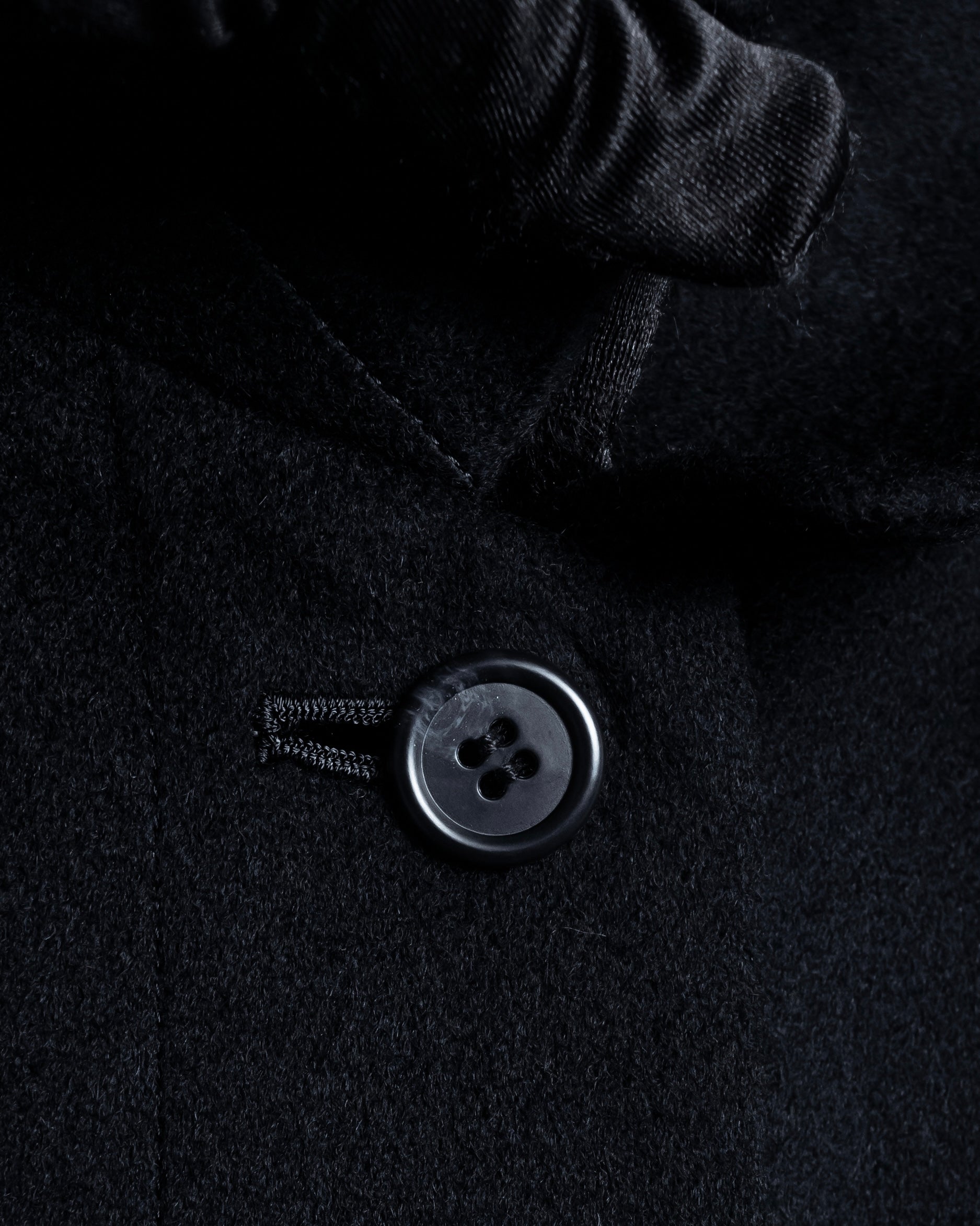 "Vintage raglan sleeve 100% cashmere stand-collar coat"